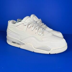 Air Jordan 4 RM Women's Size 7‎ Cream Tan Leather Athletic Shoes FQ7940 200